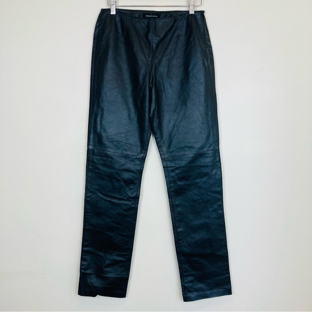 Moda International genuine leather pants